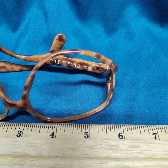 Christian Dior tortoise shell frames only retro hippie glasses 70's - Picture 11 of 11